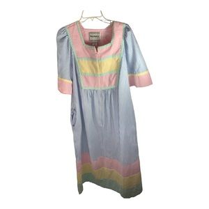 Saybury Pastel Seersucker House Dress